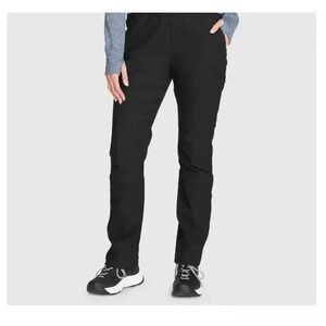 Eddie Bauer Women's Rainier fleece Lined Pants Size 14 pants Black